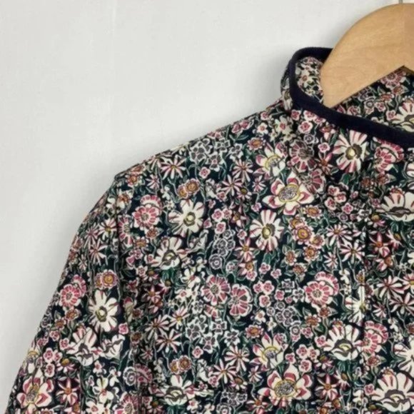 J.Crew x Liberty S Quilted Downtown Field Jacket Floral White Garden Print - Picture 6 of 12